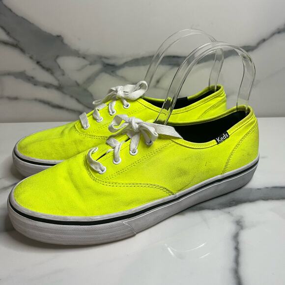Keds | Women's Florescent Yellow Y2K Low Top Sneakers Sz 8 - Picture 4 of 8